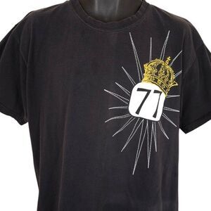Seventyseven T Shirt Mens Size Large Black 77 Urban Streetwear King